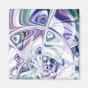 Shattered Violets Magnet