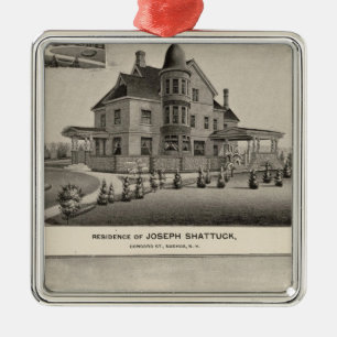 Shattuck residence, McLane Mills Metal Tree Decoration