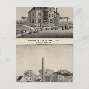 Shattuck residence, McLane Mills Postcard