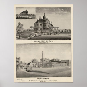 Shattuck residence, McLane Mills Poster