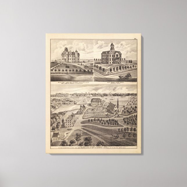Shattuck School, Faribault Willis Hall, Minnesota Canvas Print (Front)