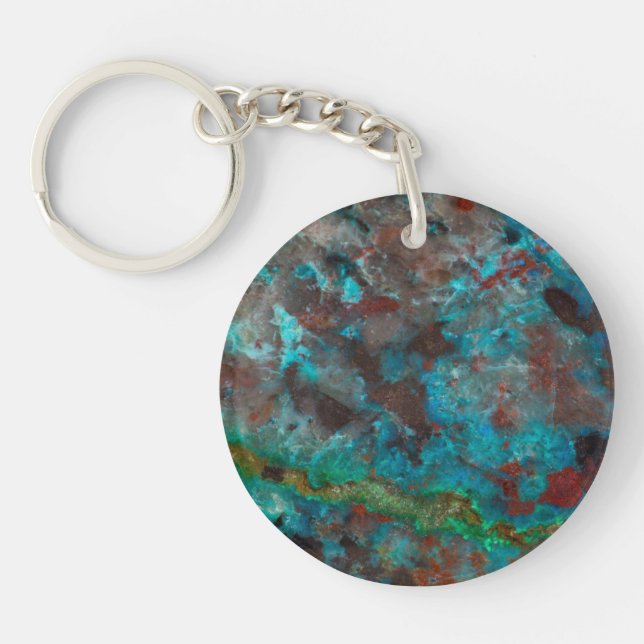 Shattuckite Key Ring (Front)