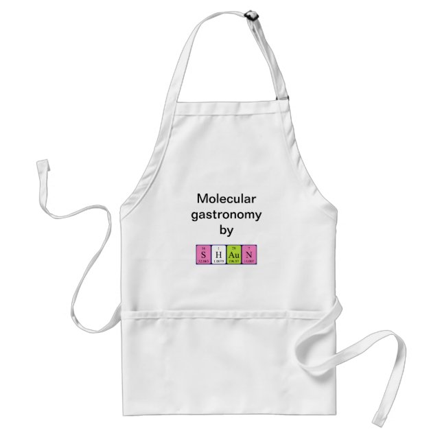 Shaun periodic table name apron (Front)