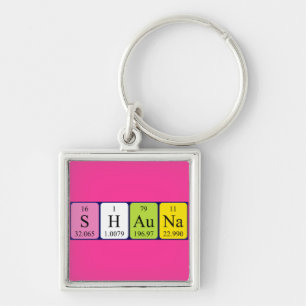 Shauna periodic table name keyring