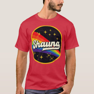 Shauna Rainbow In Space Vintage GrungeStyle T-Shirt