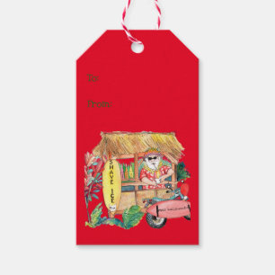 Shave Ice Santa Claus from Hawaii Gift Tags