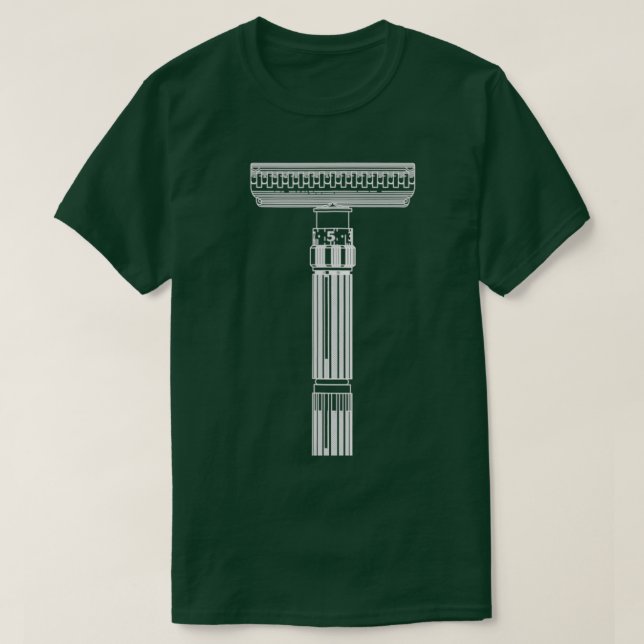 Shave Like Your Grandpa Safety Razor T-Shirt (Design Front)
