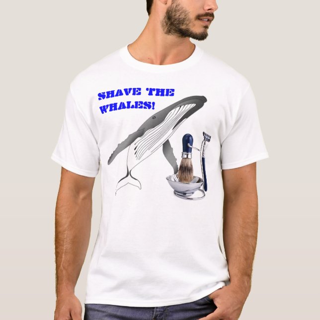 SHAVE THE WHALES T-Shirt (Front)