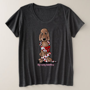 Shaved Chocolate Doodle Valentine Plus Size T-Shir T-Shirt