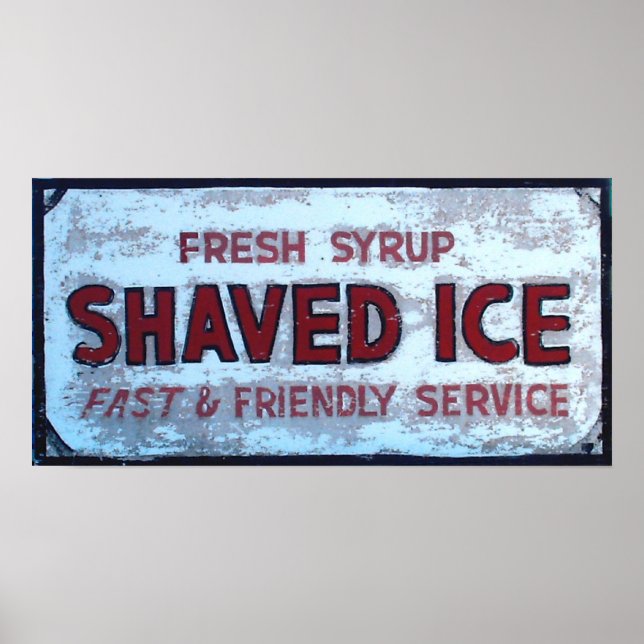Shaved Ice Vintage sign (Front)