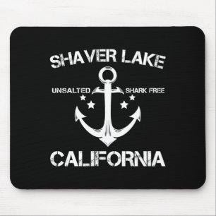 Shaver lake california funny fishing camping mouse pad