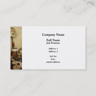 Shaving Brush, Mug and Mirror Business Card
