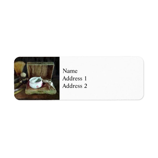 Shaving Mug and Shaving Brushes (Front)