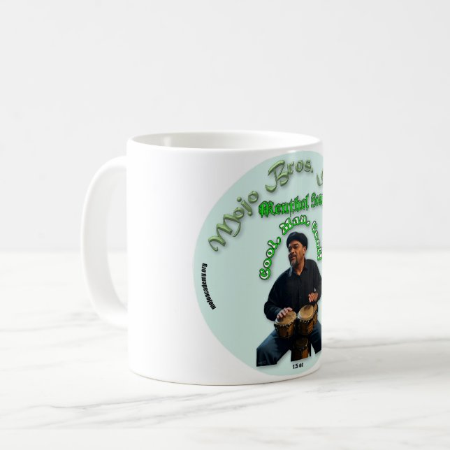 Shaving Mug – Mojo Brothers menthol soap (Front Left)