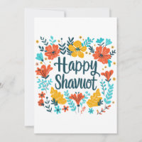 Shavuot - Happy Shavuot Celebration with Flowers