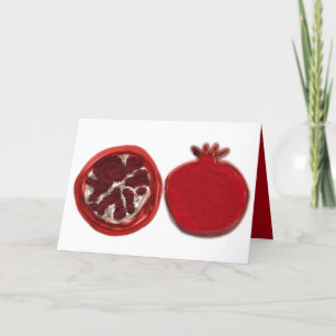 Shavuot sparkly pomegranates card