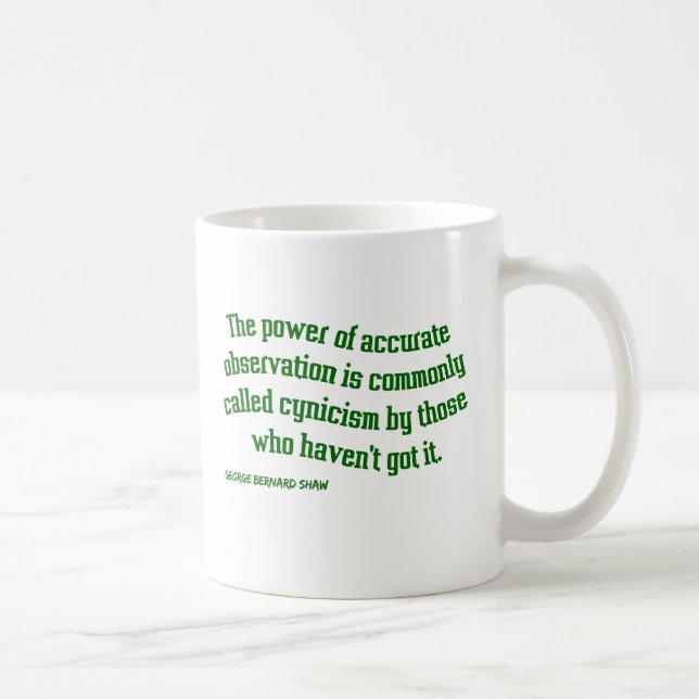 Shaw on Cynicism Coffee Mug (Right)