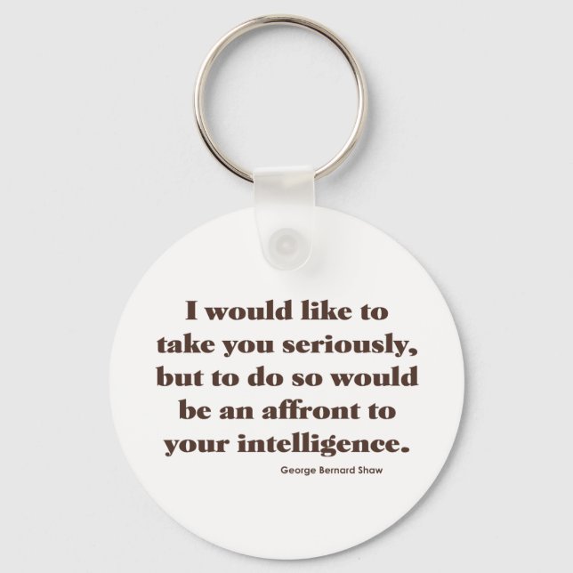 Shaw on Intelligence Key Ring (Front)