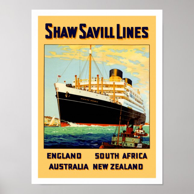 Shaw Savill Line Poster (Front)