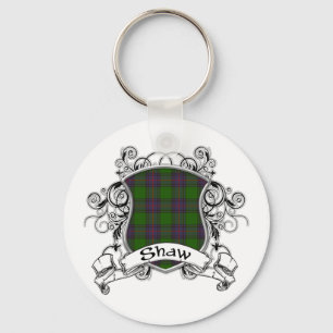 Shaw Tartan Shield Key Ring