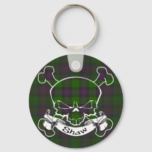 Shaw Tartan Skull Key Ring