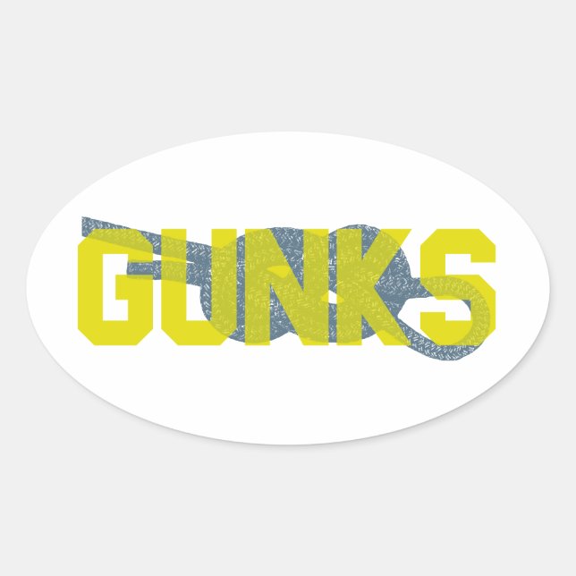 Shawagunks Climbing Oval Sticker (Front)