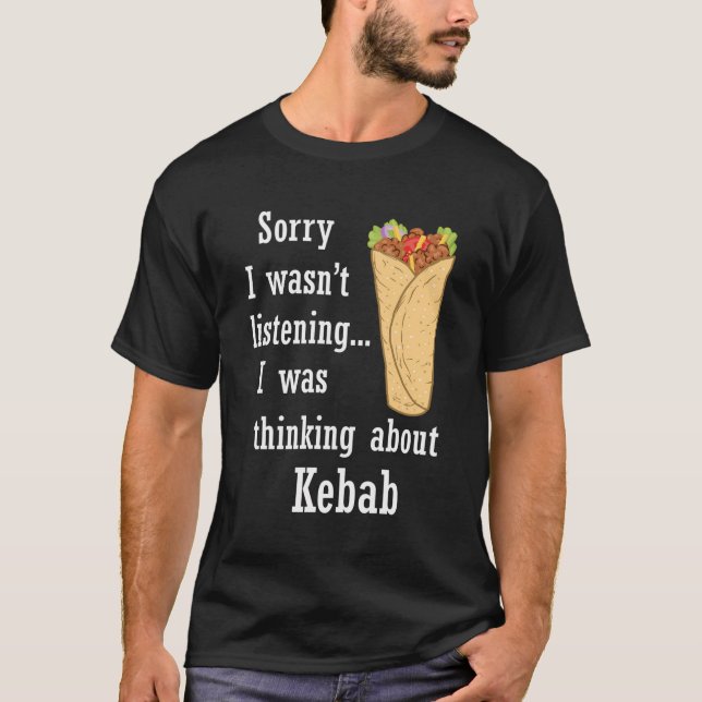 Shawarma Eating Doner Kebab Turkish Food T-Shirt (Front)