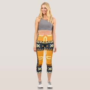 Shawl Design: Indian Batik Square. Capri Leggings