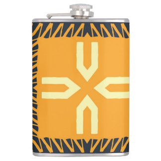 Shawl Design: Indian Batik Square. Hip Flask