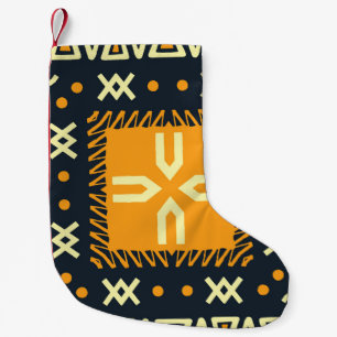 Shawl Design: Indian Batik Square. Small Christmas Stocking