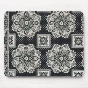 Shawl Flower Print Mousepad