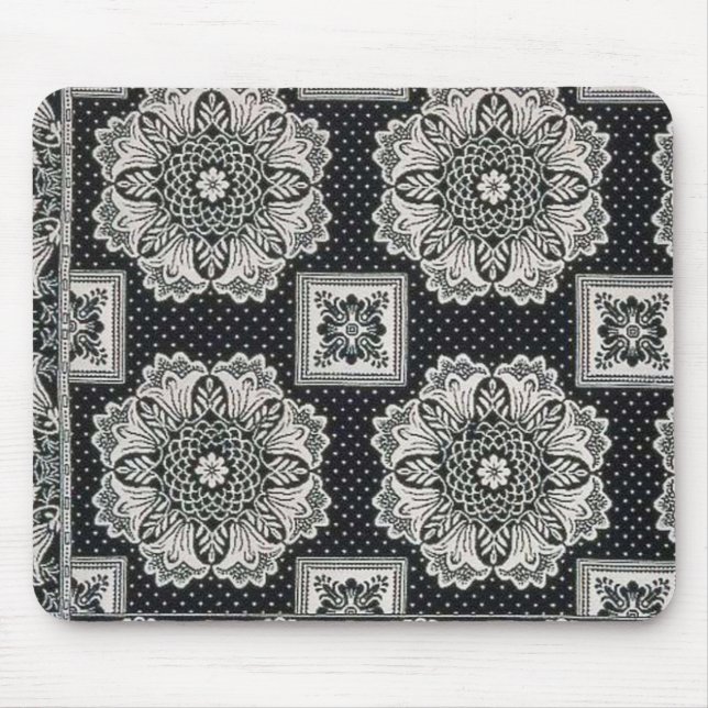 Shawl Flower Print Mousepad (Front)