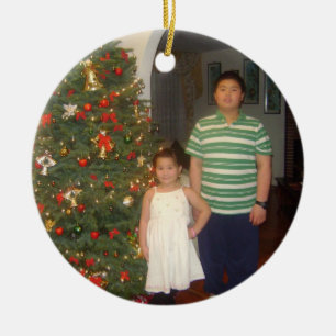 Shawn and Chloe Ceramic Tree Decoration