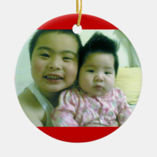 Shawn and Chloe little Ceramic Tree Decoration