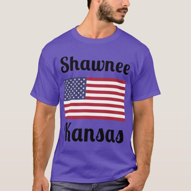 Shawnee Kansas Stylish Prints T-Shirt (Front)