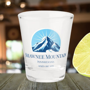 Shawnee Mountain Pennsylvania ski area Shot glass