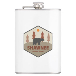 Shawnee National Forest Bear Hip Flask