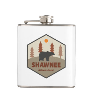 Shawnee National Forest Bear Hip Flask