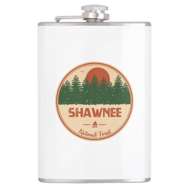 Shawnee National Forest Hip Flask (Front)