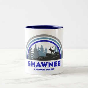 Shawnee National Forest Rainbow Deer Two-Tone Coffee Mug