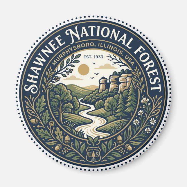 Shawnee National Forest USA Magnet (Front)