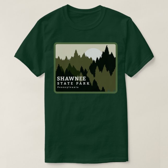 Shawnee State Park Pennsylvania Forest Sunrise T-Shirt (Design Front)