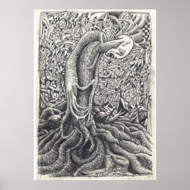Shayol, ink drawing poster (Front)