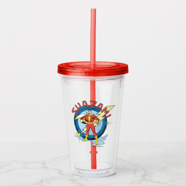 Shazam Acrylic Tumbler (Front)