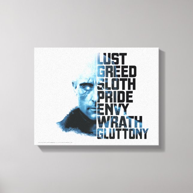 SHAZAM! | Dr. Sivana Seven Deadly Sins Graphic Canvas Print (Front)