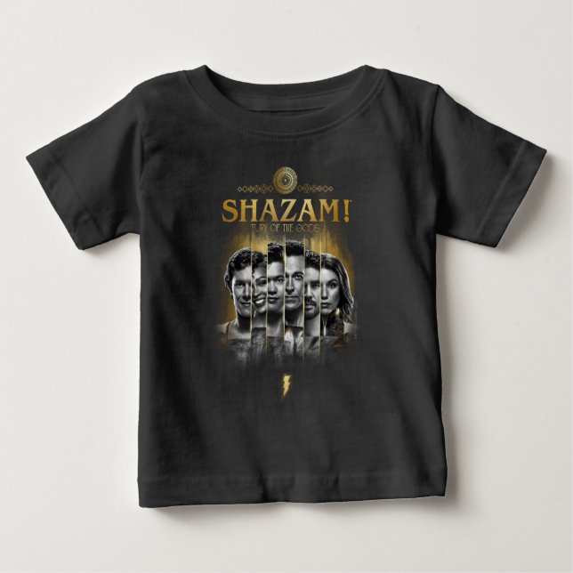 SHAZAM! Fury of the Gods | Character Photo Bars Baby T-Shirt (Front)