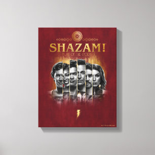 SHAZAM! Fury of the Gods   Character Photo Bars Canvas Print