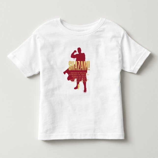 SHAZAM! Fury of the Gods | Flexing Silhouette Toddler T-Shirt (Front)