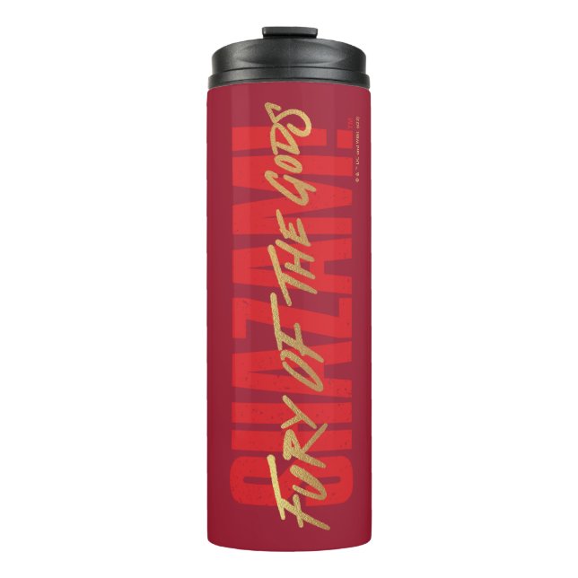 SHAZAM! Fury of the Gods | Golden Marker Logo Thermal Tumbler (Front)