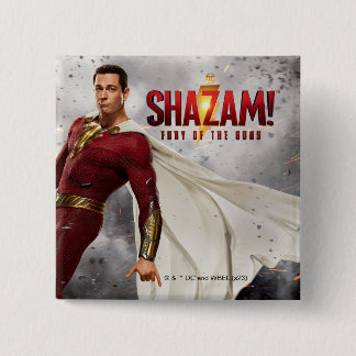 SHAZAM! Fury of the Gods | Hang Loose Movie Poster 15 Cm Square Badge